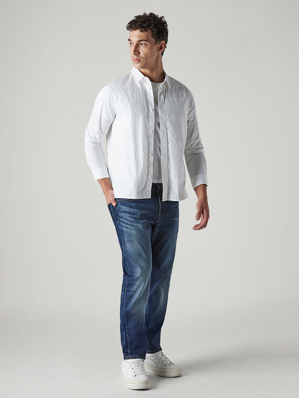 Men's 511 Indigo Slim Fit Mid Rise Redloop Jeans - Styleshot View