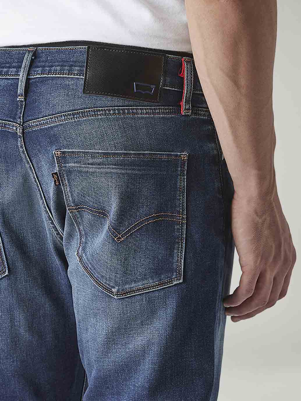 Men's 511 Indigo Slim Fit Mid Rise Redloop Jeans - Detail View
