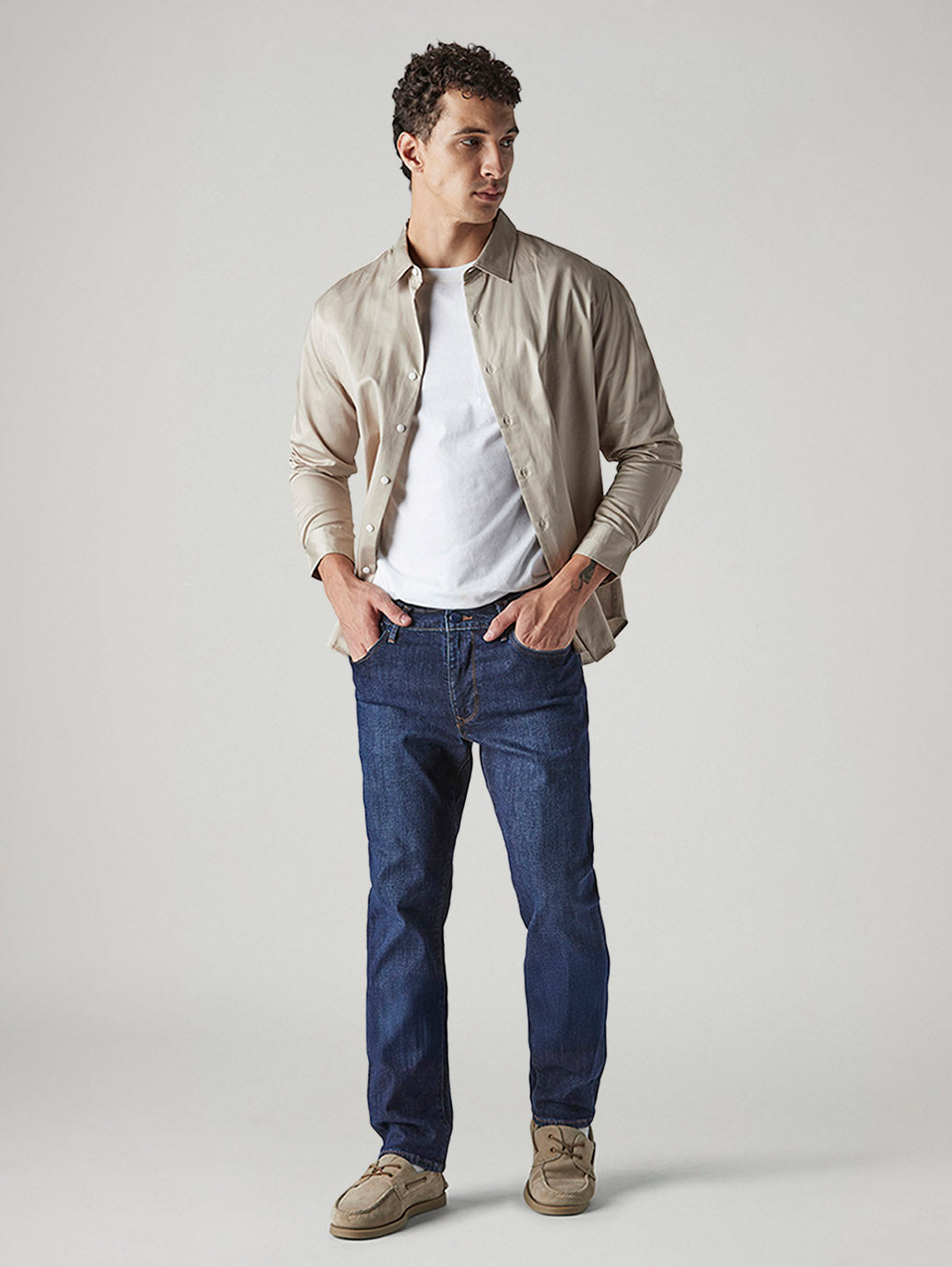 Men's 511 Indigo Slim Fit Mid Rise Redloop Jeans - Styleshot View