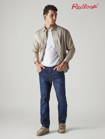 levi's Men's 511 Indigo Slim Fit Mid Rise Redloop Jeans-picture-10