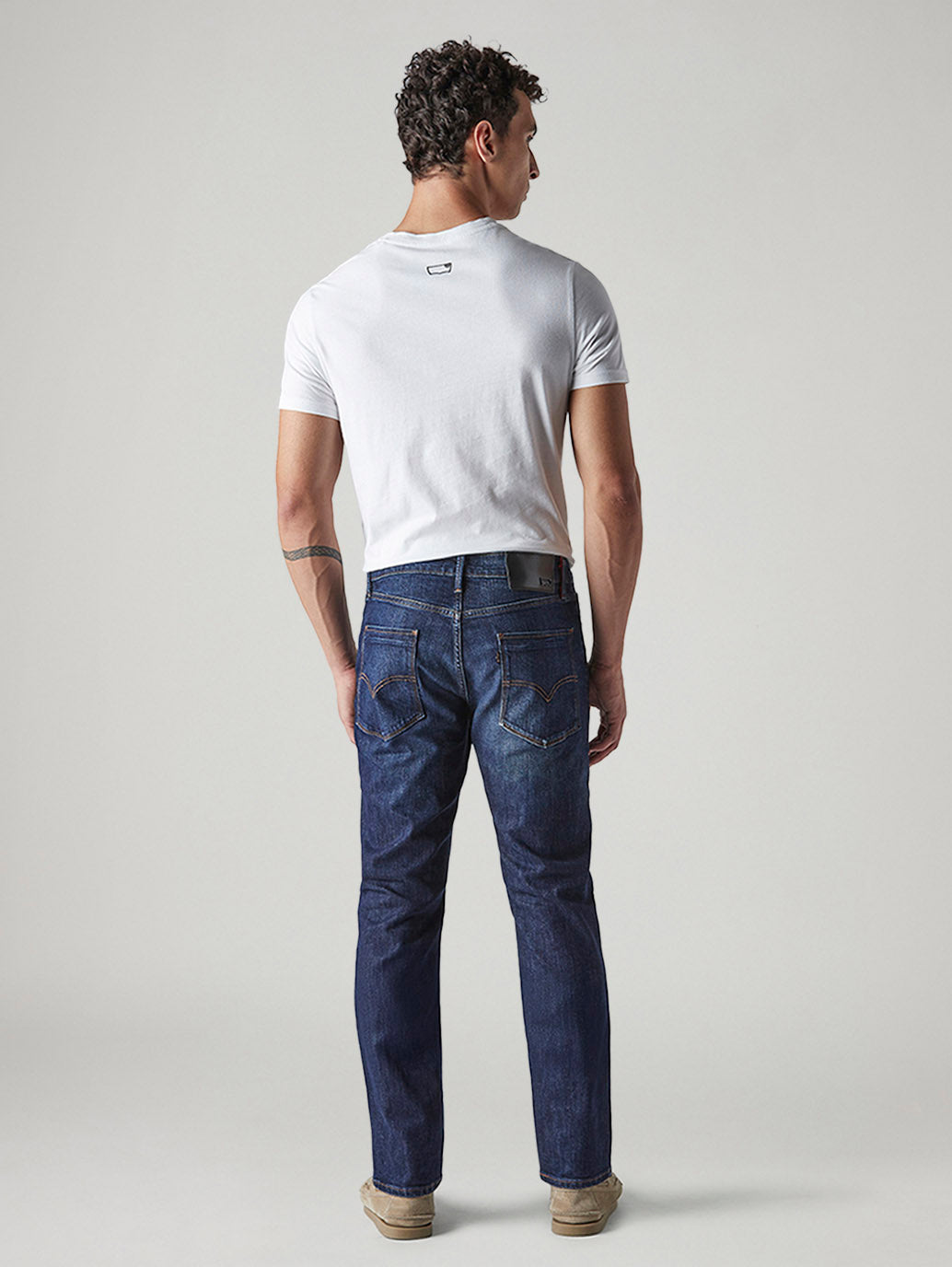 Men's 511 Indigo Slim Fit Mid Rise Redloop Jeans - Back View
