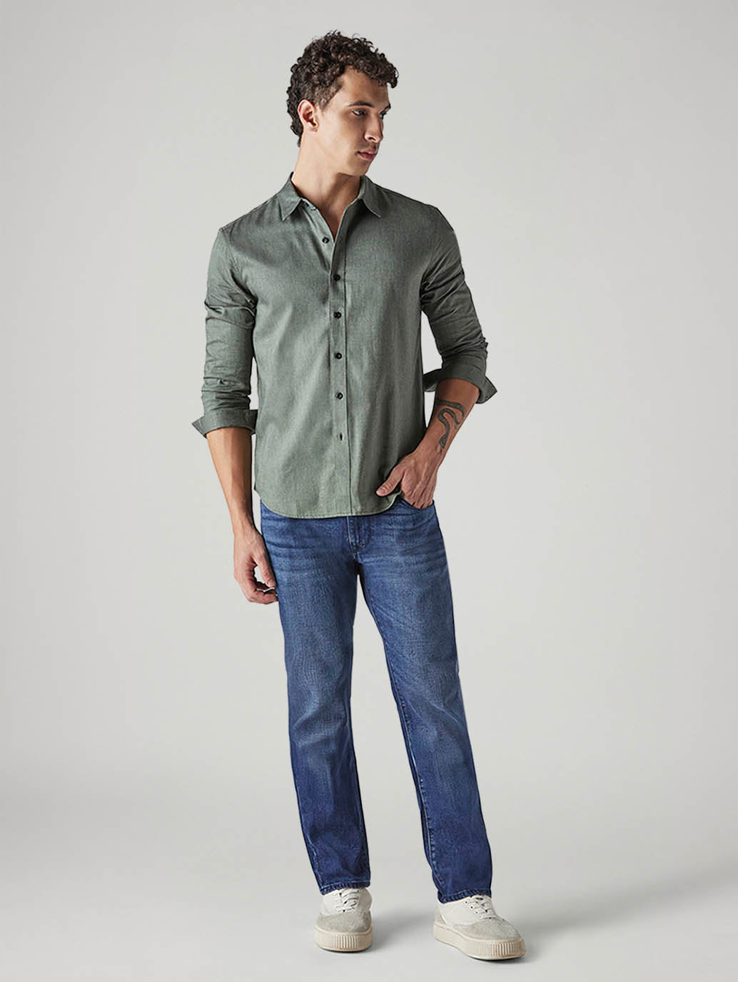 Men's Redloop 511 Blue Slim Fit Mid Rise Jeans
