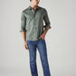 Men's Redloop 511 Blue Slim Fit Mid Rise Jeans - Logo View