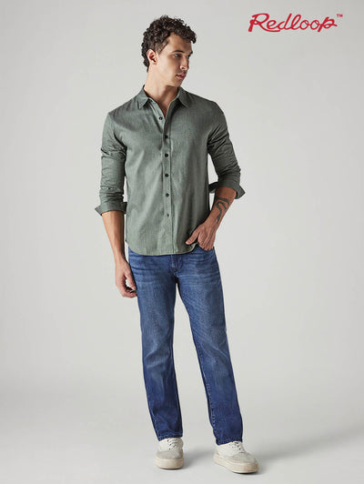 Men's Redloop 511 Blue Slim Fit Mid Rise Jeans-image-30