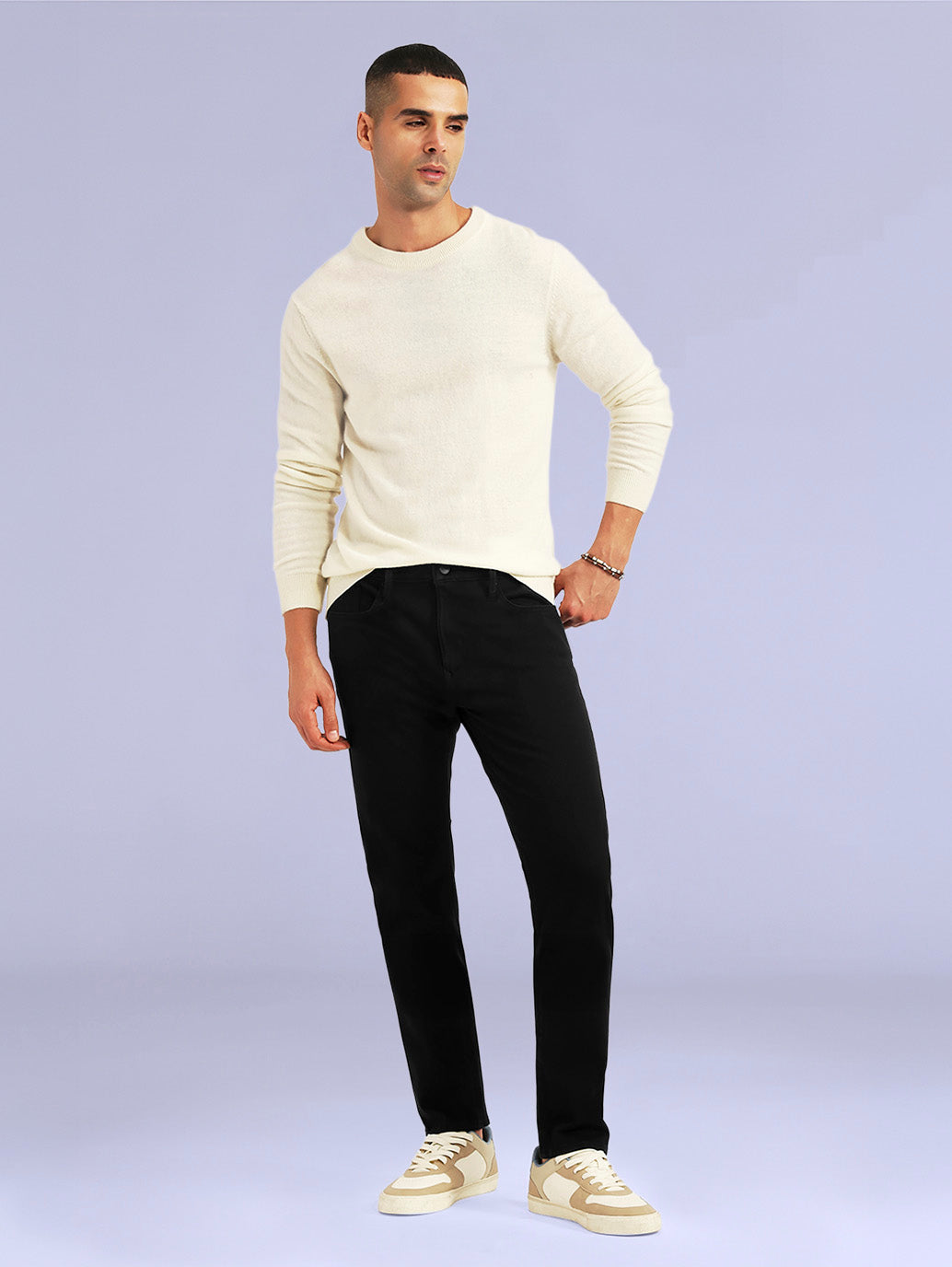 Men's Redloop 512 Black Slim Tapered Fit Mid Rise Jeans