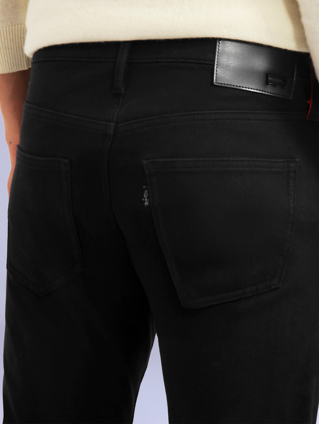 Men's Redloop 512 Black Slim Tapered Fit Mid Rise Jeans - 7f9b51fd-1a56-444e-b0aa-19569cae5b62 View