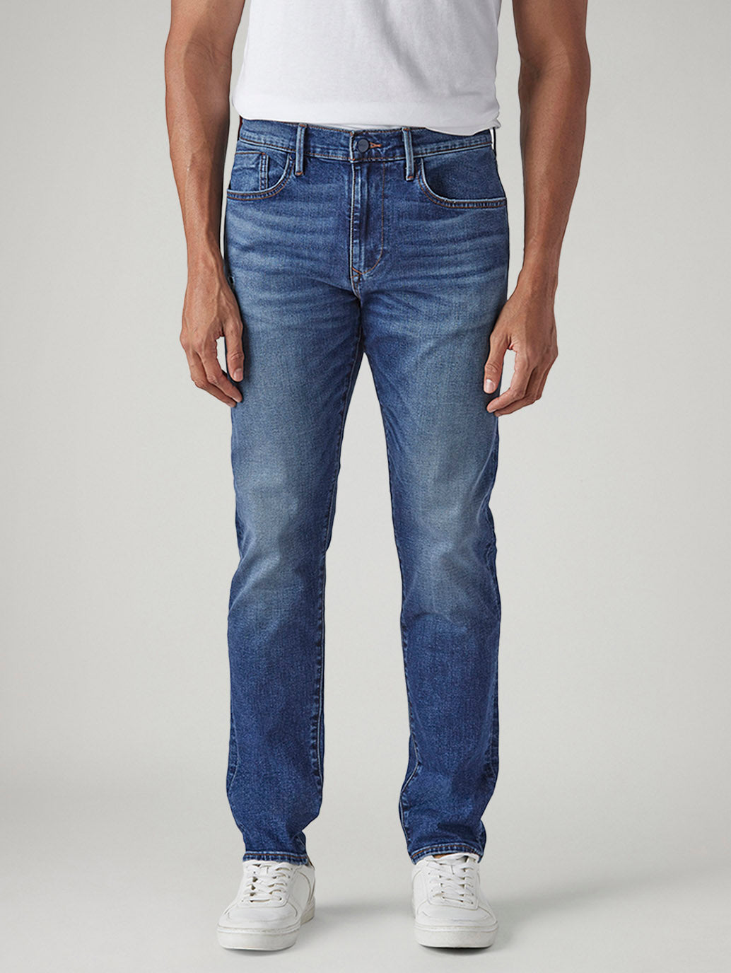 Men's 512 Blue Slim Tapered Fit Mid Rise Redloop Jeans - 20 View