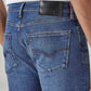 Men's 512 Blue Slim Tapered Fit Mid Rise Redloop Jeans - 20 View