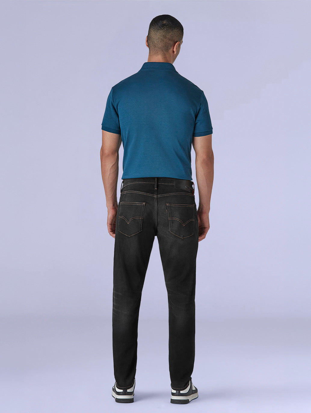 Men's 512 Black Slim Tapered Fit Mid Rise Redloop Jeans - 76ddb495-5d25-474c-8f82-226c360723fa View