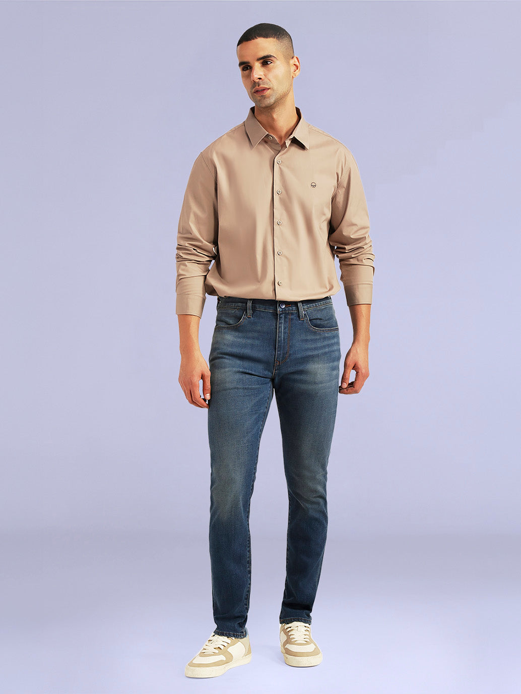 Men's Redloop 512 Blue Slim Tapered Fit Mid Rise Jeans - 9d6f4622-8793-46d1-9dca-6423aa75188e View