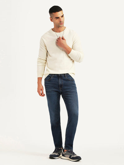 Men's Redloop 512 Blue Slim Tapered Fit Mid Rise Jeans-image-39