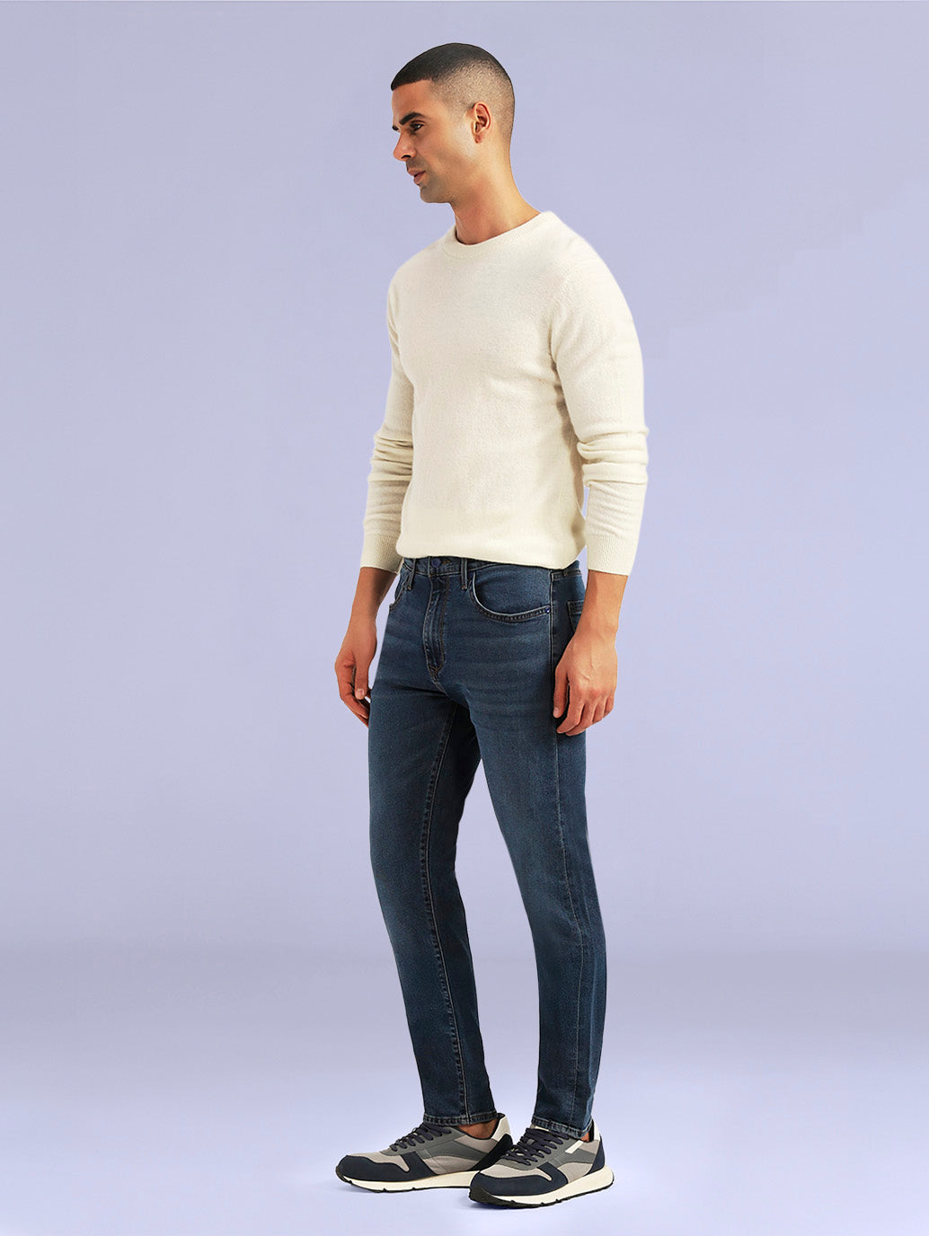 Men's Redloop 512 Blue Slim Tapered Fit Mid Rise Jeans - 5ccd70e8-34a2-41c2-967e-0ccc49110674 View