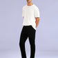 Men's Redloop 512 Black Slim Tapered Fit Mid Rise Jeans - 626a1c44-9395-43ed-9444-8a0a21a2042e View
