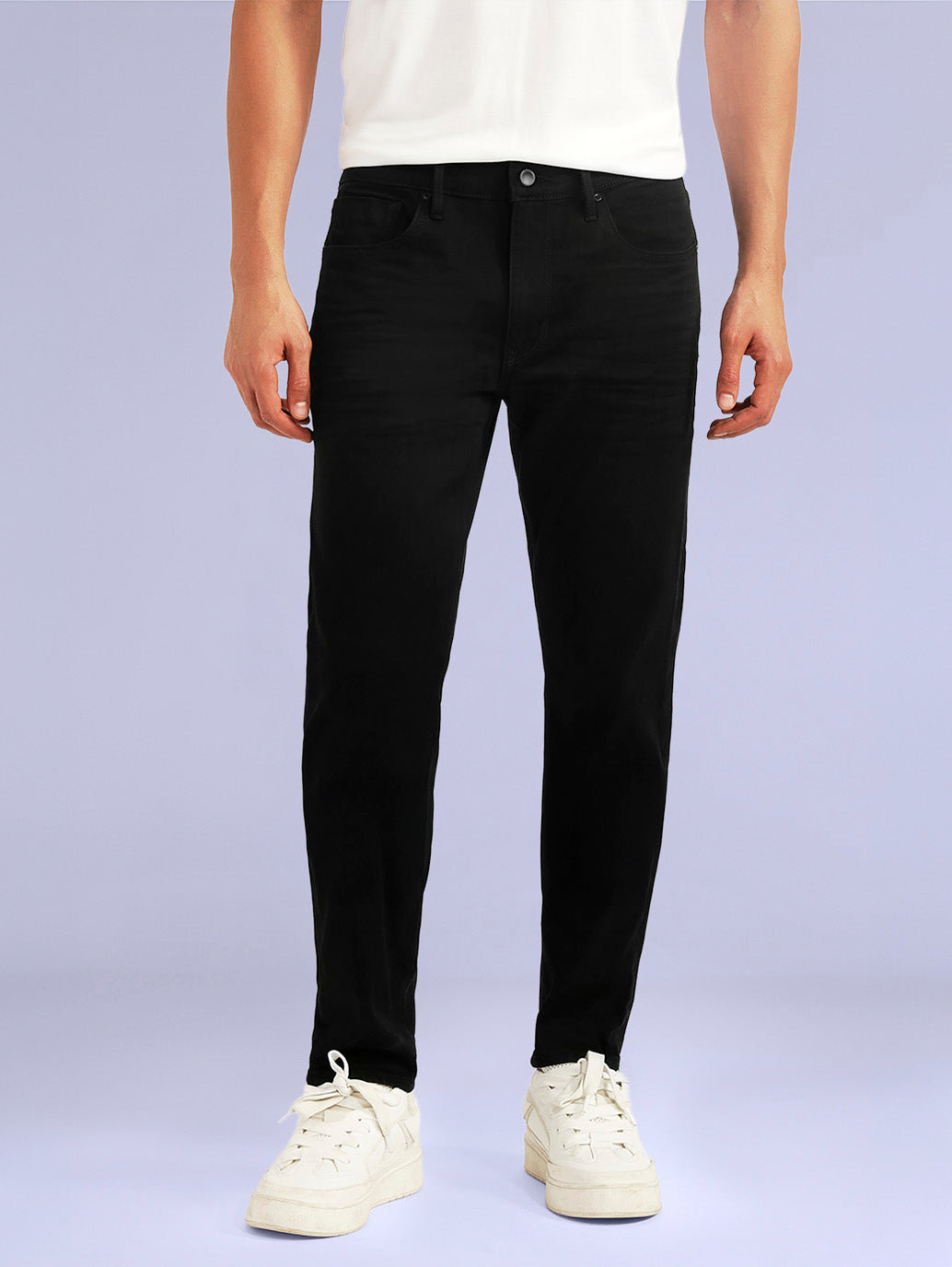 Men's Redloop 512 Black Slim Tapered Fit Mid Rise Jeans - 2cf26493-f69d-4f84-9138-563fafdc490c View