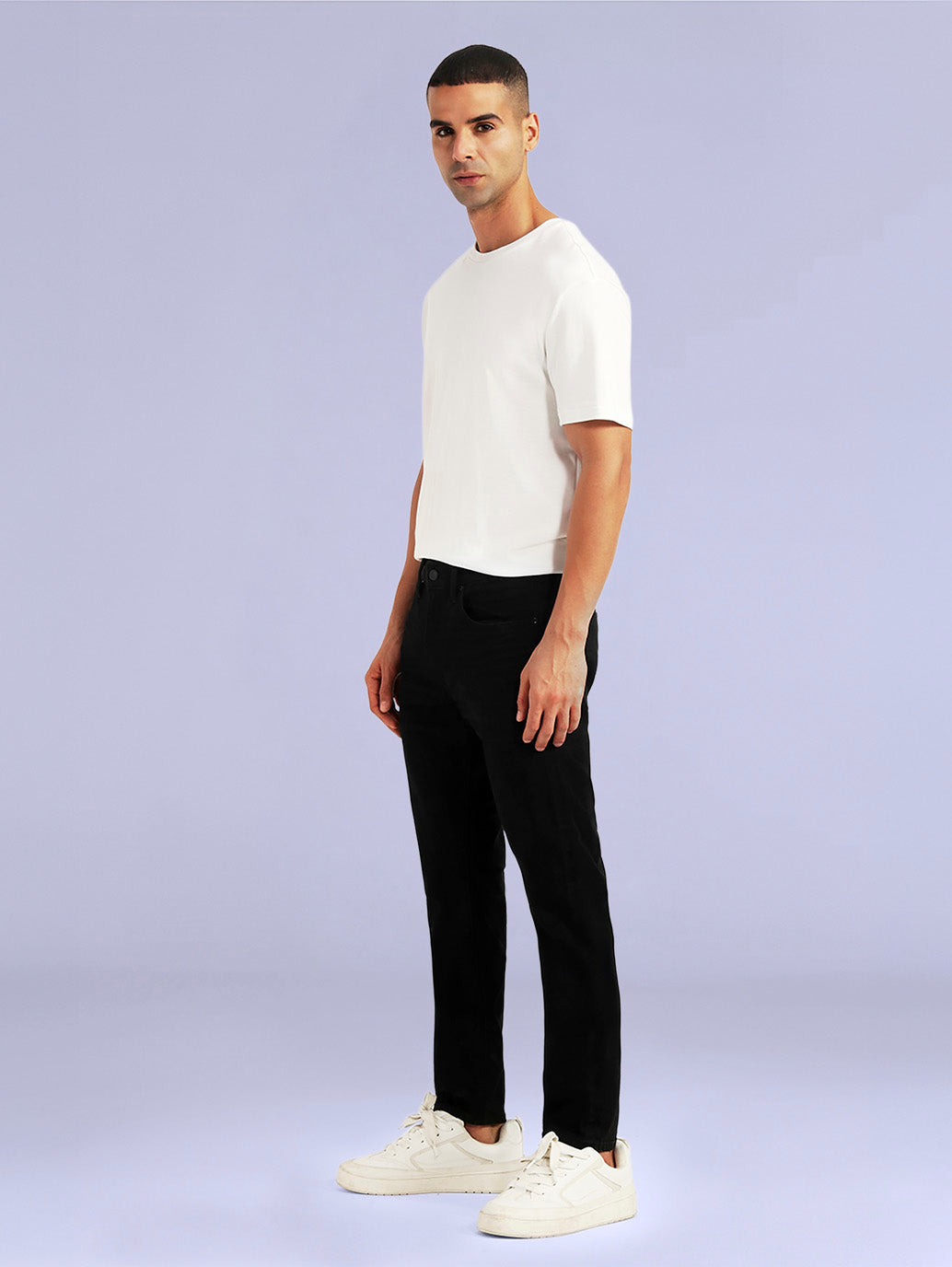 Men's Redloop 512 Black Slim Tapered Fit Mid Rise Jeans - 36a1c362-bf3f-462c-8b80-9bd36488dee5 View