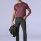 Men's 512 Charcoal Grey Slim Tapered Fit Mid Rise Redloop Jeans - Styleshot View
