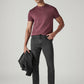 Men's 512 Charcoal Grey Slim Tapered Fit Mid Rise Redloop Jeans - Logo View