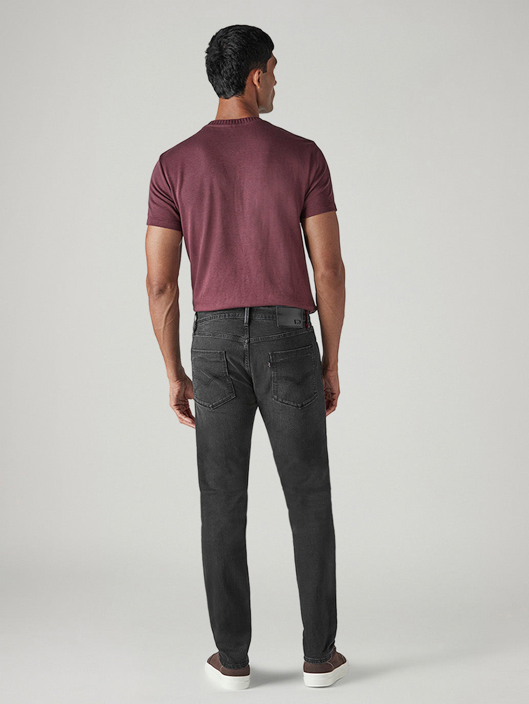 Men's 512 Charcoal Grey Slim Tapered Fit Mid Rise Redloop Jeans - 20 View