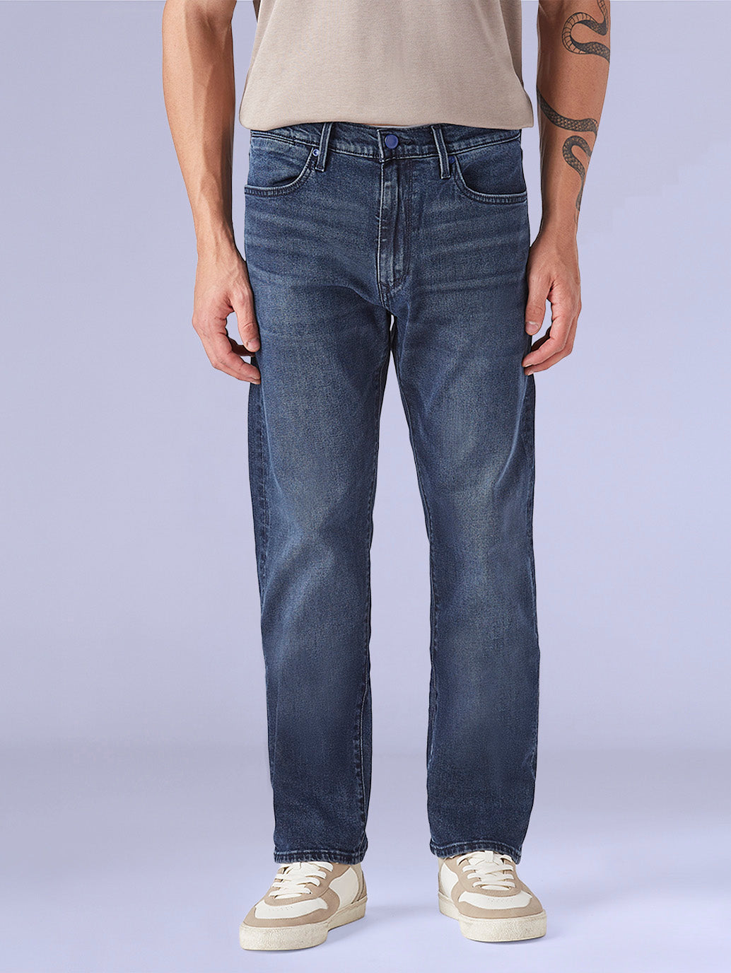Men's 513 Blue Slim Straight Fit Mid Rise Redloop Jeans - 1ce01dda-0a14-48fa-b411-a839946abee8 View