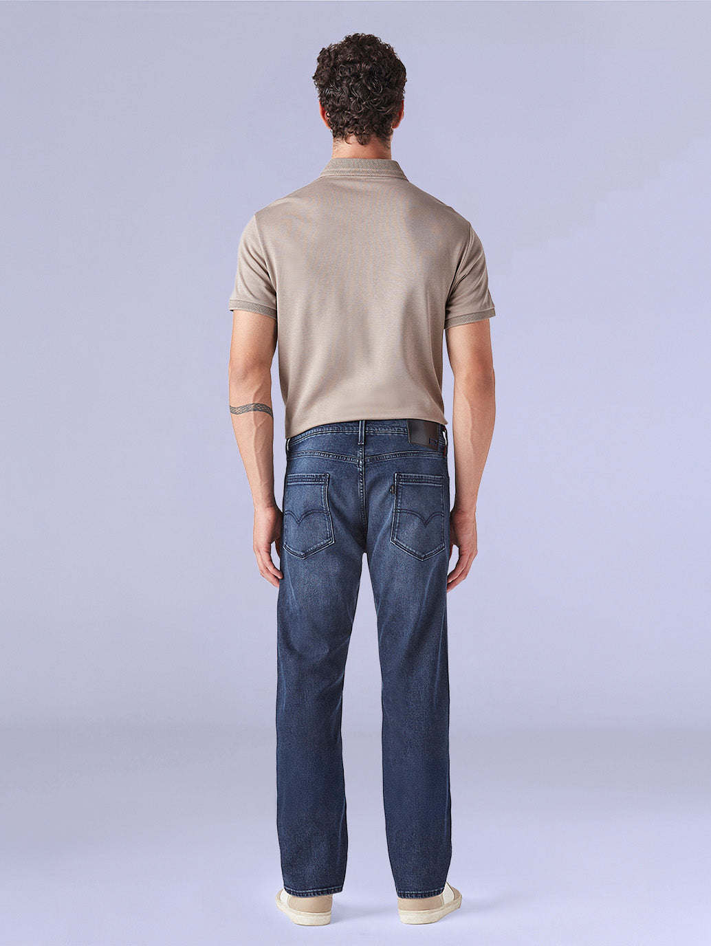 Men's 513 Blue Slim Straight Fit Mid Rise Redloop Jeans - 34334272-d163-4bc3-9f9b-133fb6627932 View