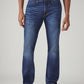 Men's 513 Blue Slim Straight Fit Mid Rise Redloop Jeans - Front View