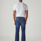 Men's 513 Blue Slim Straight Fit Mid Rise Redloop Jeans - Back View
