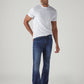 Men's 513 Blue Slim Straight Fit Mid Rise Redloop Jeans - Side View