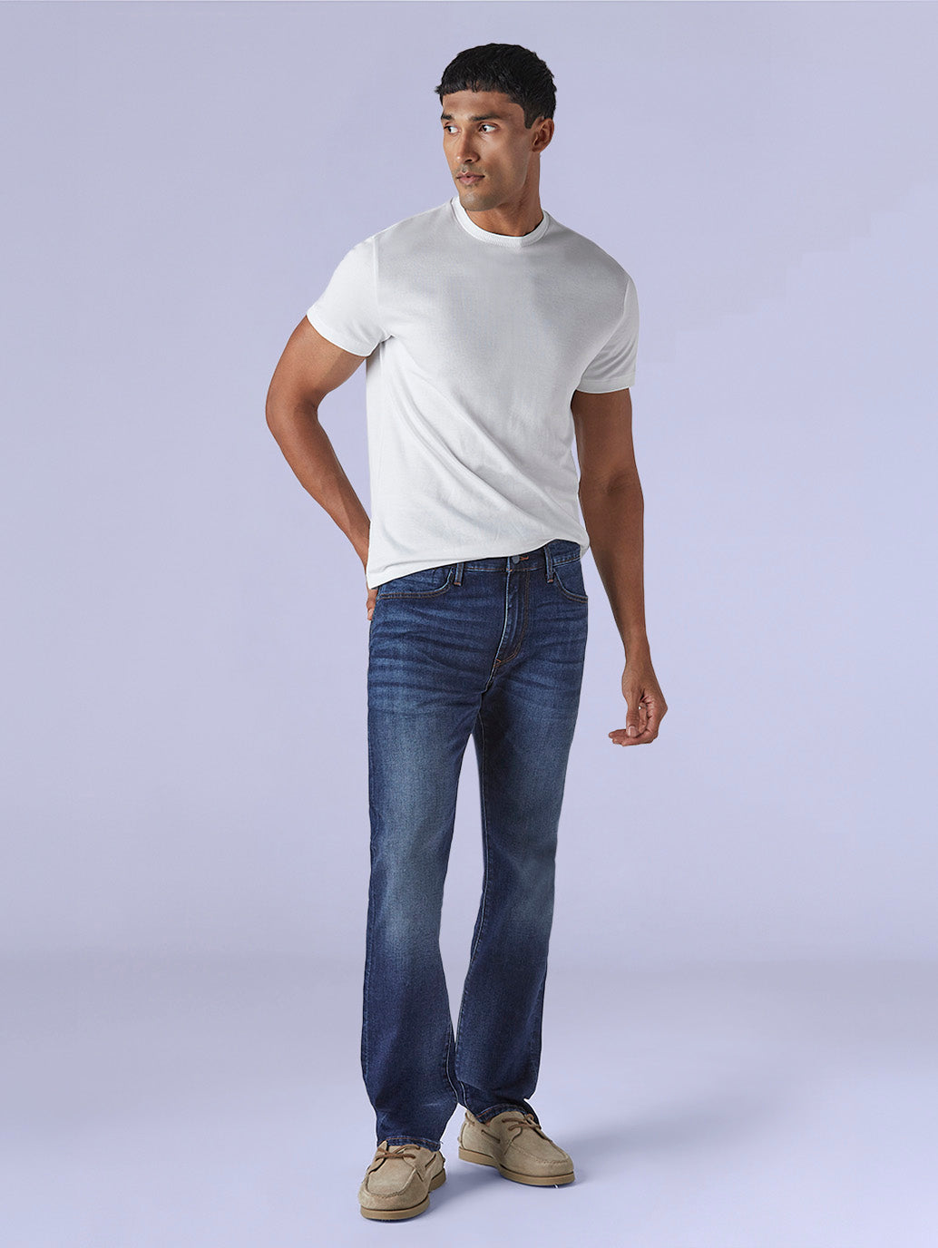 Men's 513 Blue Slim Straight Fit Mid Rise Redloop Jeans - e2fe7d0c-24d3-4625-9a01-0784796b9478 View