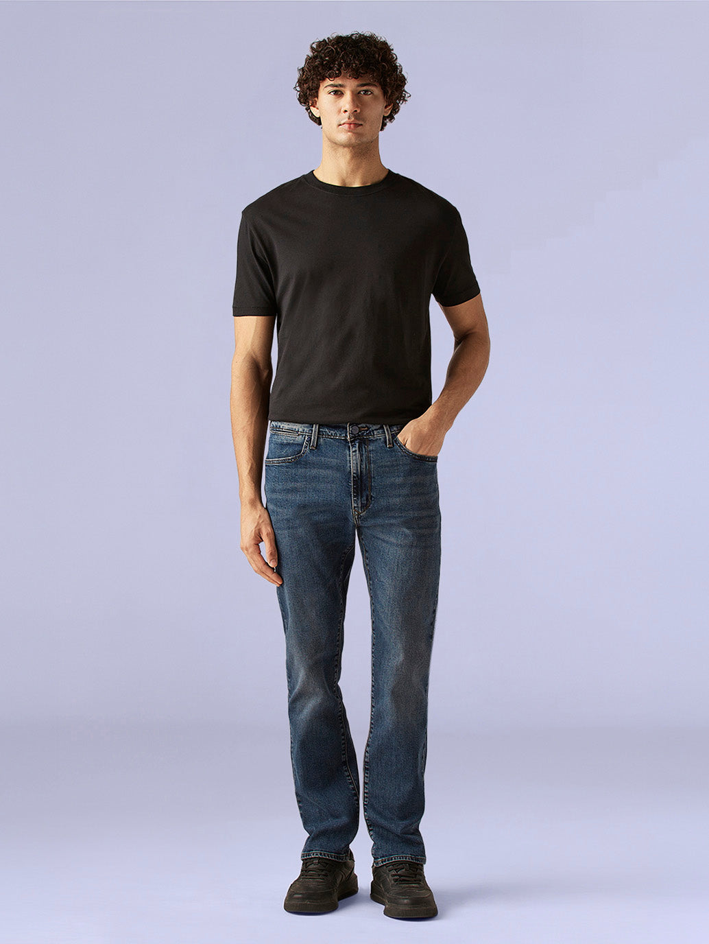 Men's 513 Blue Slim Straight Fit Mid Rise Redloop Jeans - 531a7829-aaa0-41c5-86d3-41459f74e38c View