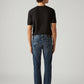Men's 513 Blue Slim Straight Fit Mid Rise Redloop Jeans - Back View
