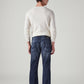 Men's 513 Blue Slim Straight Fit Mid Rise Redloop Jeans - Back View