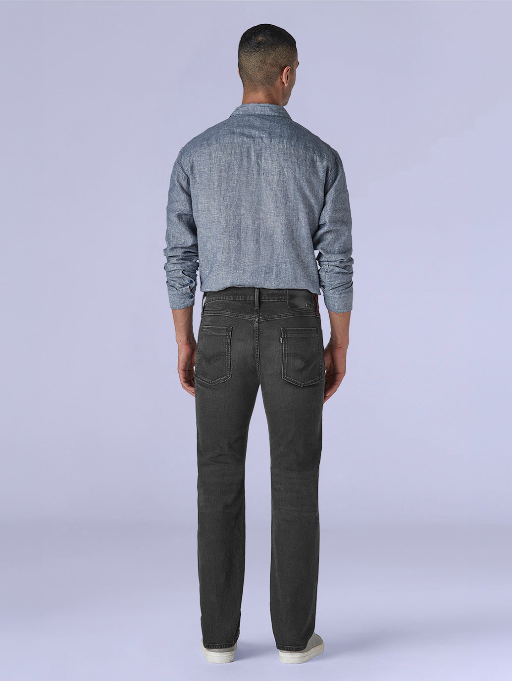 Men's 513 Charcoal Grey Slim Straight Fit Mid Rise Redloop Jeans - c8b4b3e9-18b8-4a46-9257-314e17e3d21d View