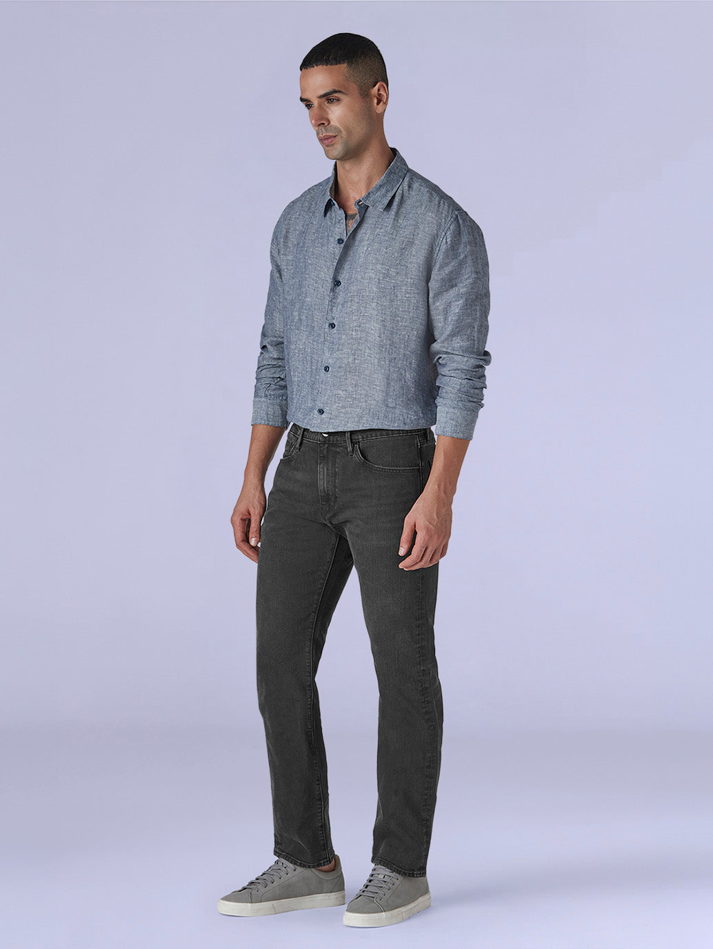 Men's 513 Charcoal Grey Slim Straight Fit Mid Rise Redloop Jeans - c23cf3ee-1abe-418f-be5f-d0e59f475ca7 View