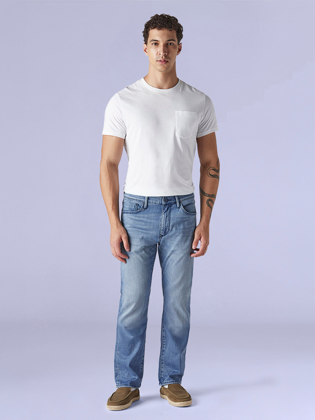 Men's Redloop 513 Indigo Slim Straight Fit Mid Rise Jeans - 7abfea67-5326-4e59-8f5b-12d7bb5e7e2b View