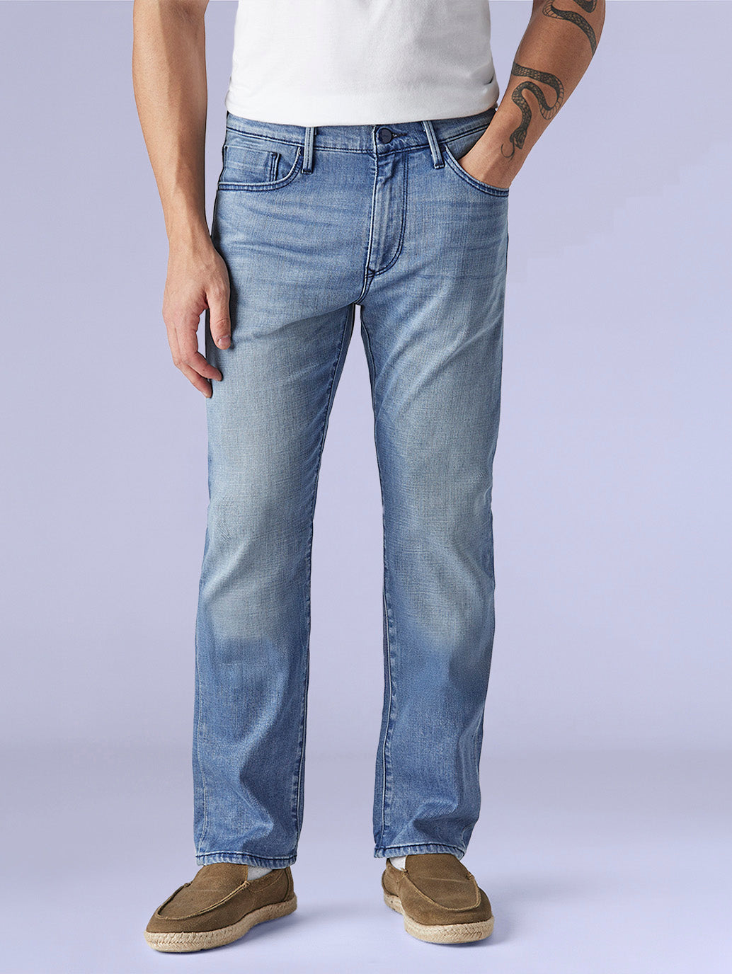 Men's Redloop 513 Indigo Slim Straight Fit Mid Rise Jeans - f7e2a081-31c0-4232-8635-68be06cc66d0 View