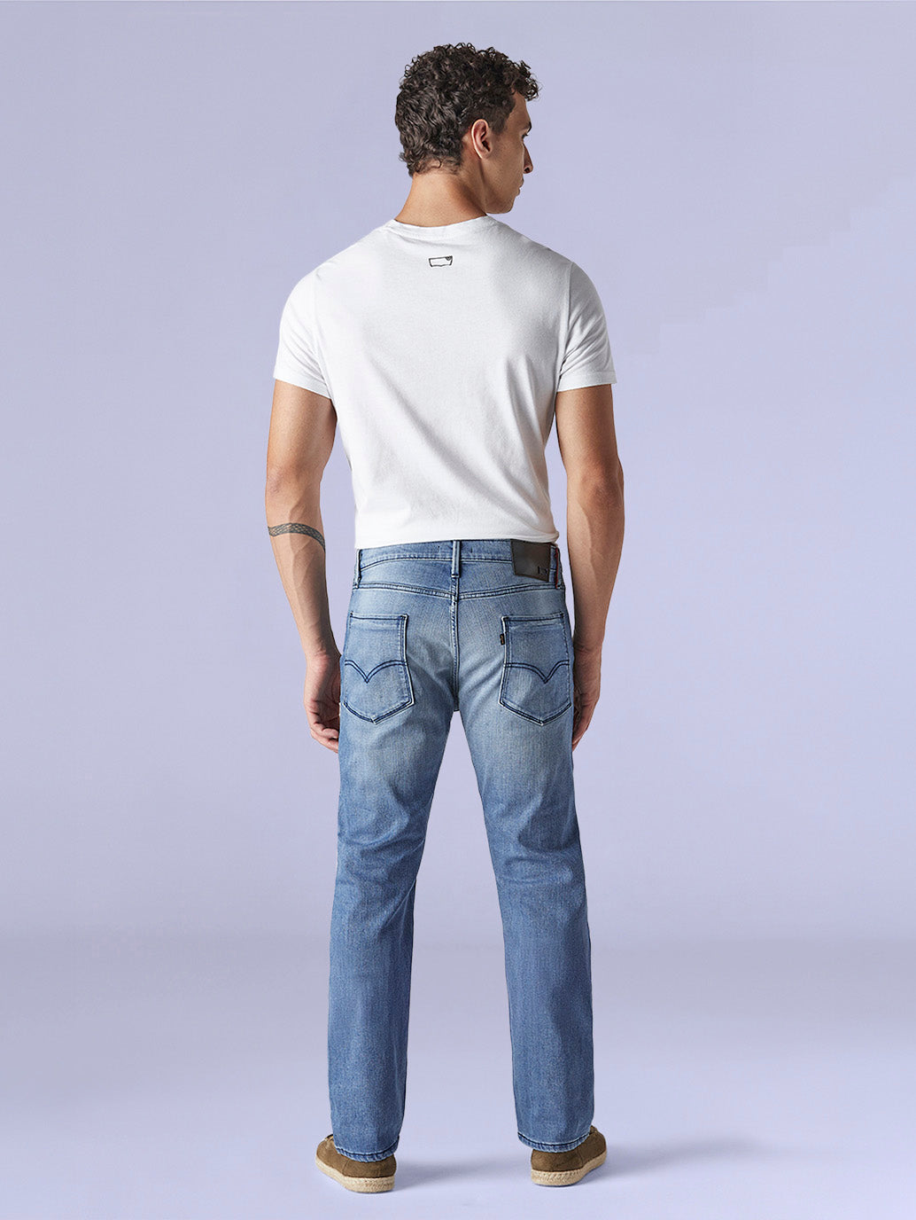Men's Redloop 513 Indigo Slim Straight Fit Mid Rise Jeans - cafd6732-2b7c-4537-a4b3-5cc0bd45fa44 View