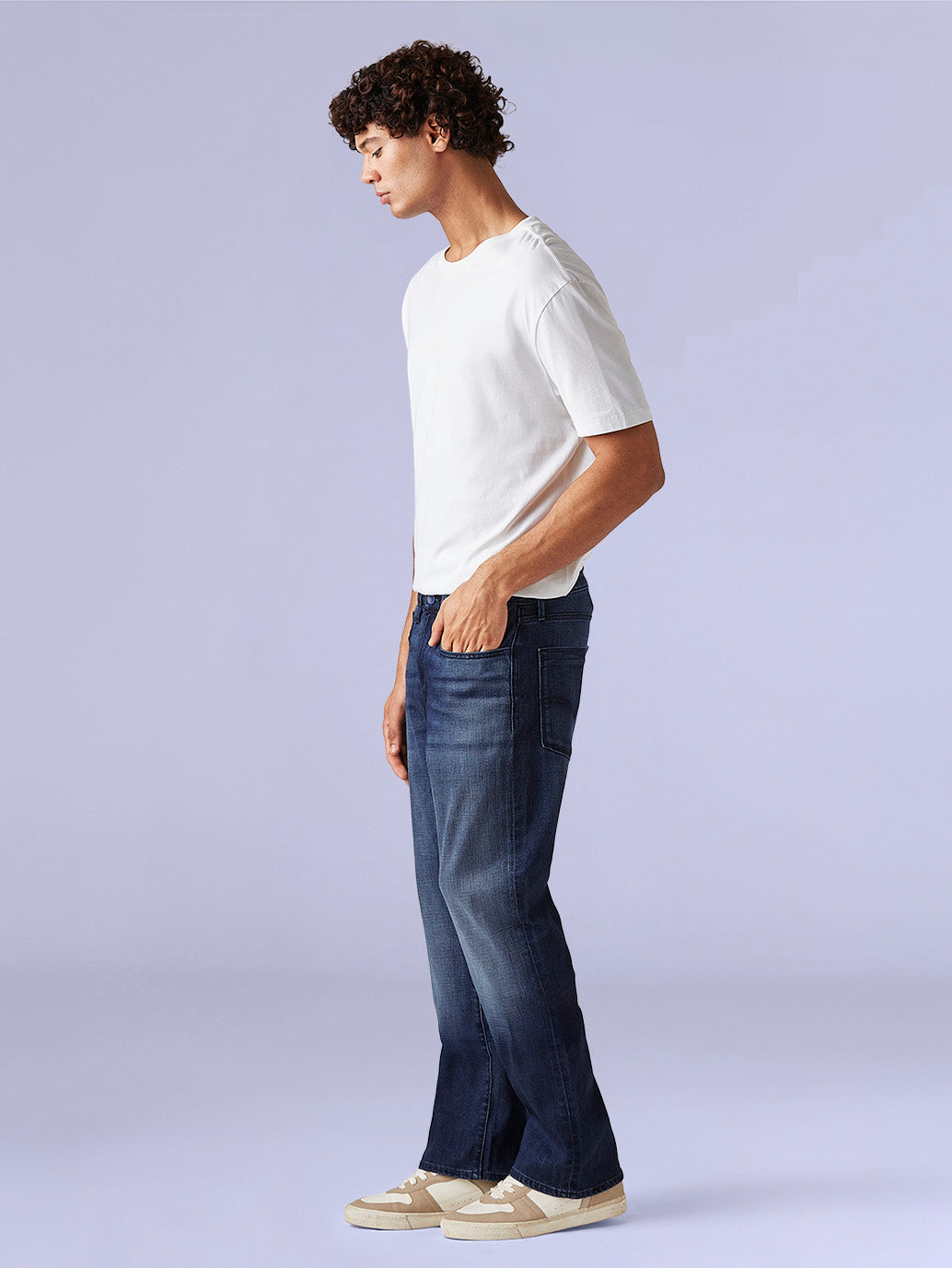 Men's 527 Dark Blue Bootcut Fit Mid Rise Redloop Jeans - 9f643fd3-a9d7-4d6e-822e-13679e704e2d View