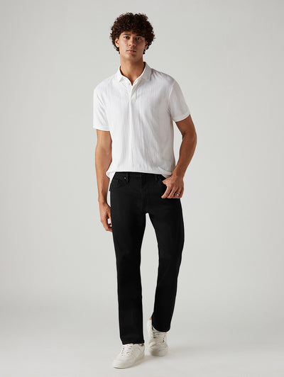 Men's 541 Black Tapered Fit Innovation Stretch Jeans-image-18