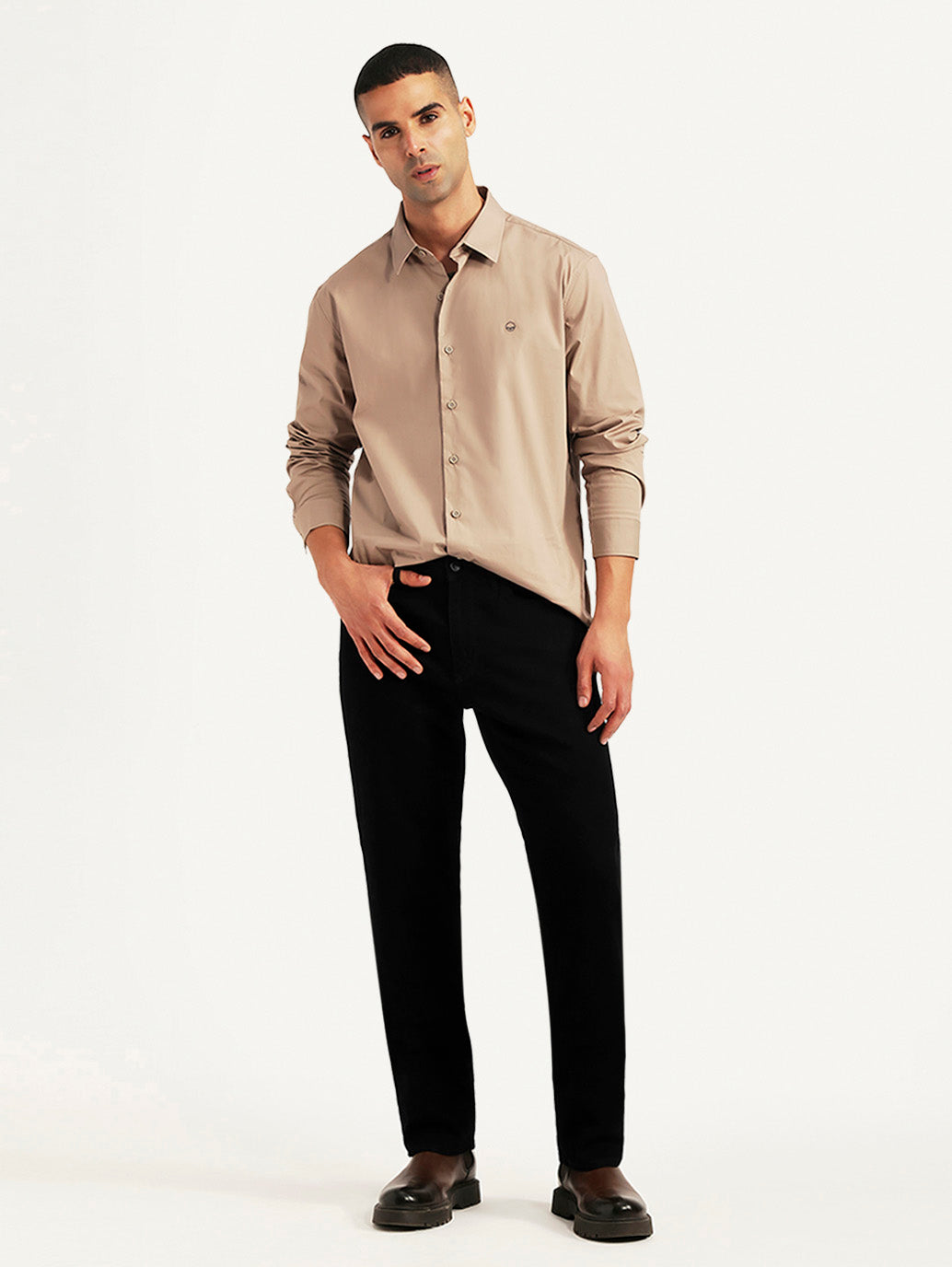 Men's Redloop 541 Black Tapered Fit Mid Rise Jeans