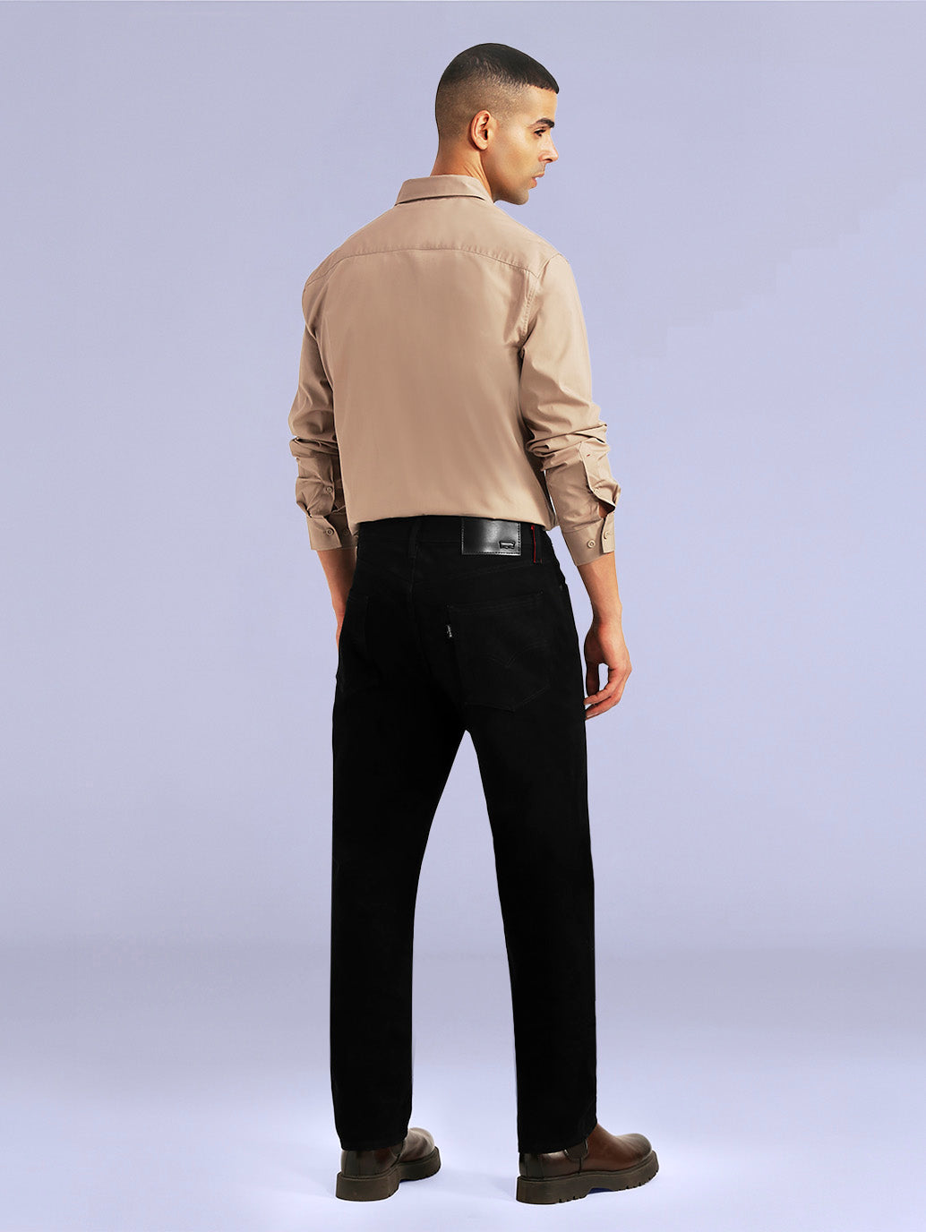 Men's Redloop 541 Black Tapered Fit Mid Rise Jeans - 1d2ea976-e271-4276-880c-36f2062be6af View
