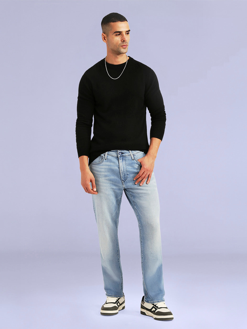 Men's Redloop 541 Light Blue Tapered Fit Mid Rise Jeans
