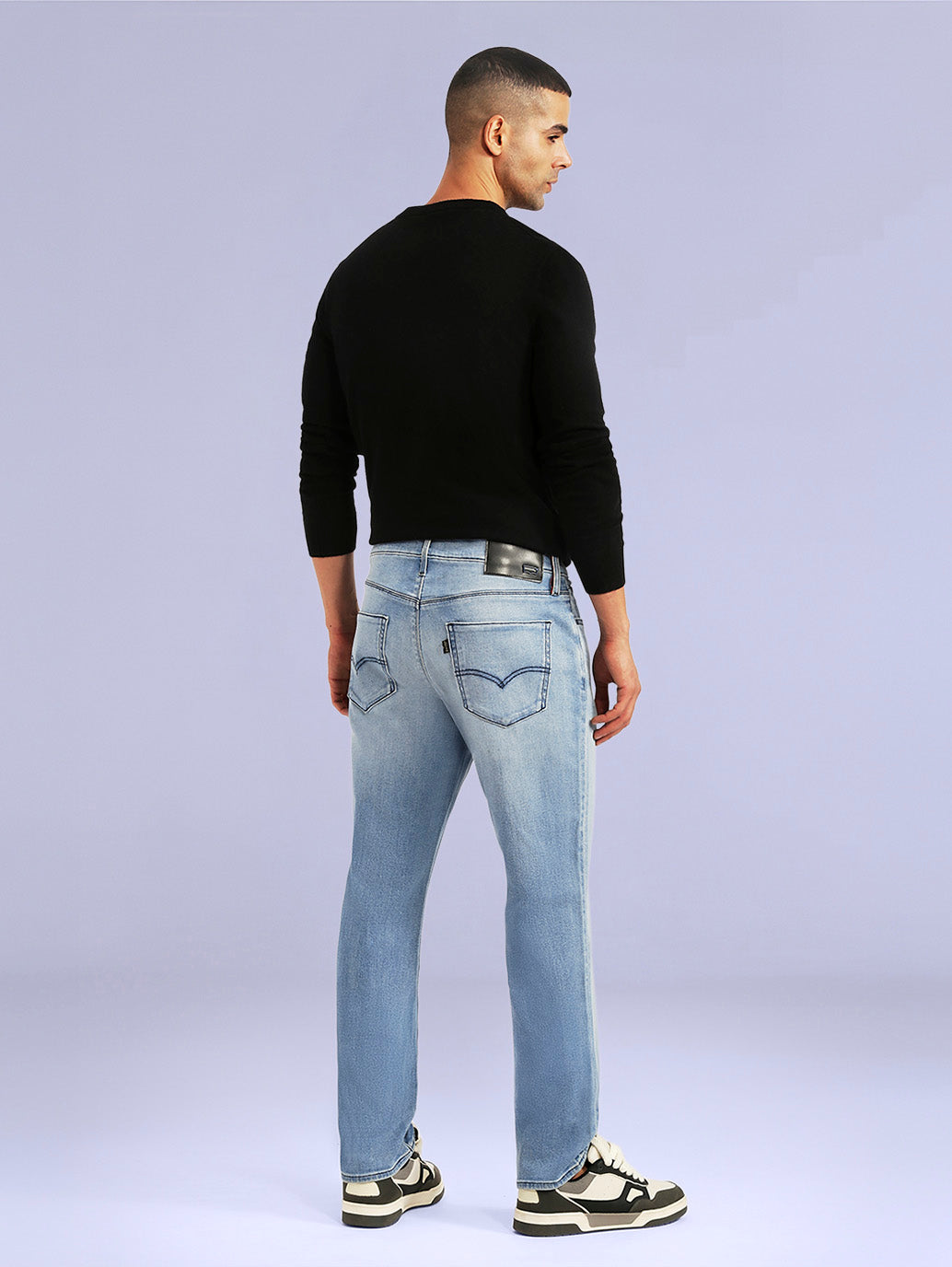 Men's Redloop 541 Light Blue Tapered Fit Mid Rise Jeans - 224db21d-f05b-4fdf-8756-b2481a58c55e View