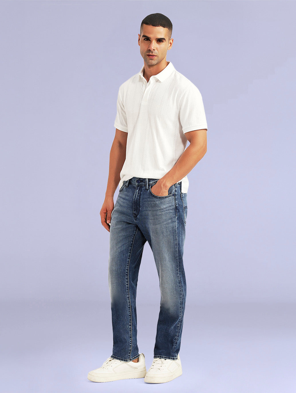 Men's Redloop 541 Blue Tapered Fit Mid Rise Jeans