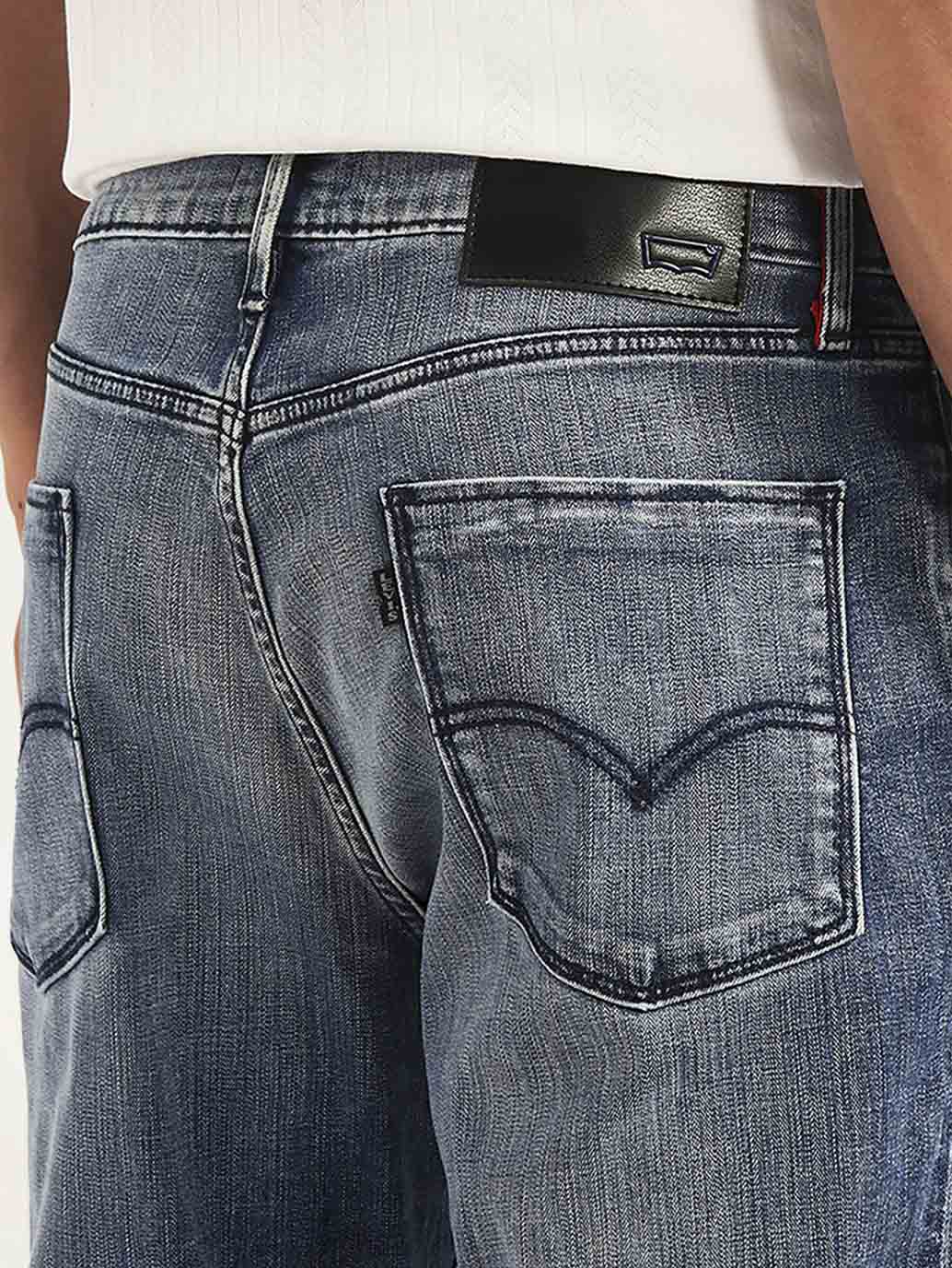 Men's Redloop 541 Blue Tapered Fit Mid Rise Jeans - Detail View