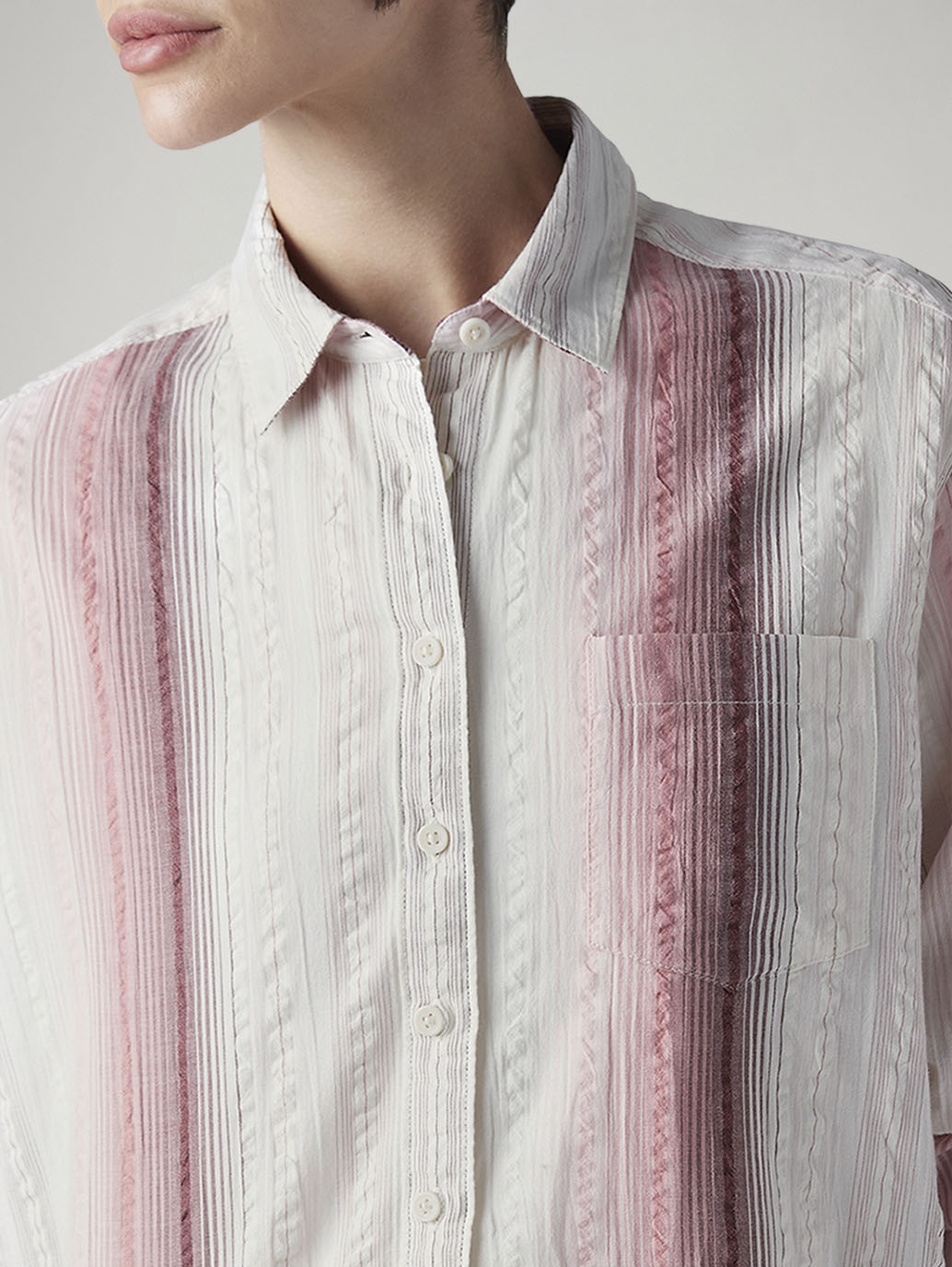 Women's Striped Relaxed Fit Shirt - 20 View