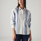 Women's Striped Relaxed Fit Shirt - Styleshot View