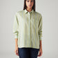 Women's Striped Relaxed Fit Shirt - Front View