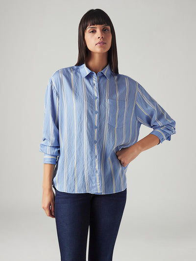 Women's Striped Relaxed Fit Shirt