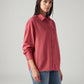 Women's Solid Relaxed Fit Linen Shirt - Side View