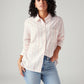 Women's Striped Relaxed Fit Shirt - Styleshot View